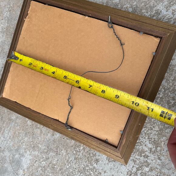 Vintage Gold Hanging Picture Photo Frame Wood Spoon Carved? 8x10 - HLN - Picture 3 of 3